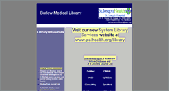 Desktop Screenshot of burlewmedicallibrary.org